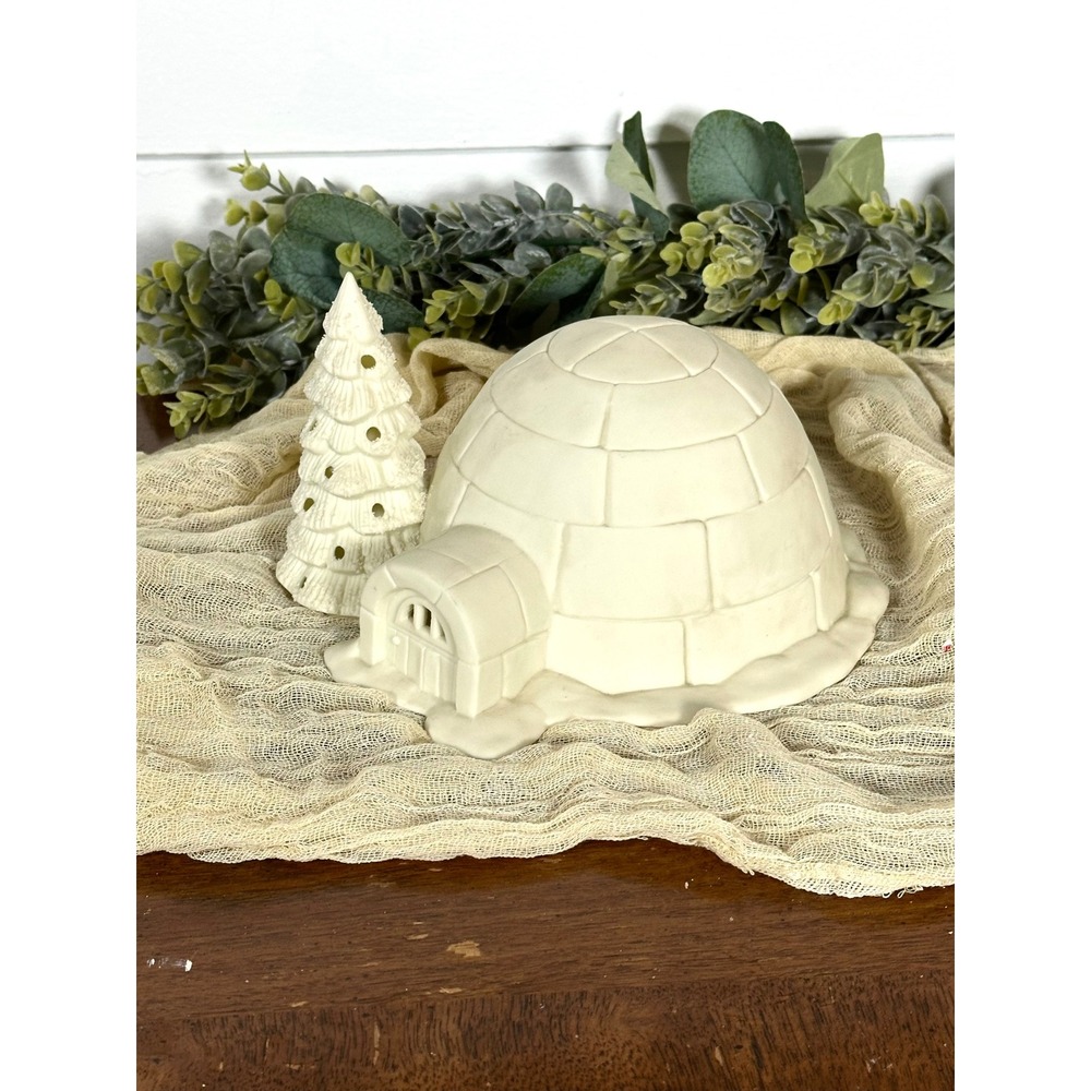 Snow Babies Icy‎ Igloo Department 56 porcelain Christmas #79871 Holiday vintage